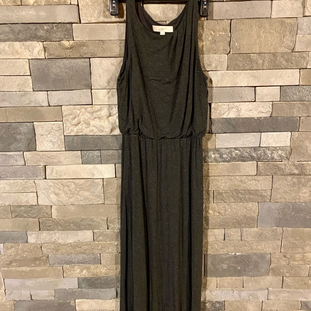 LOFT Grey Maxi Dress Size X-Small - So Soft!